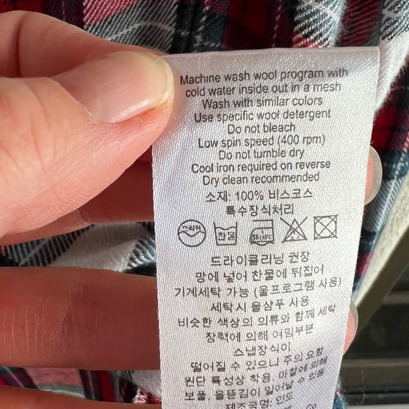 Zadig & Voltaire Flannel Check Plaid Shirt - Picture 10 of 10